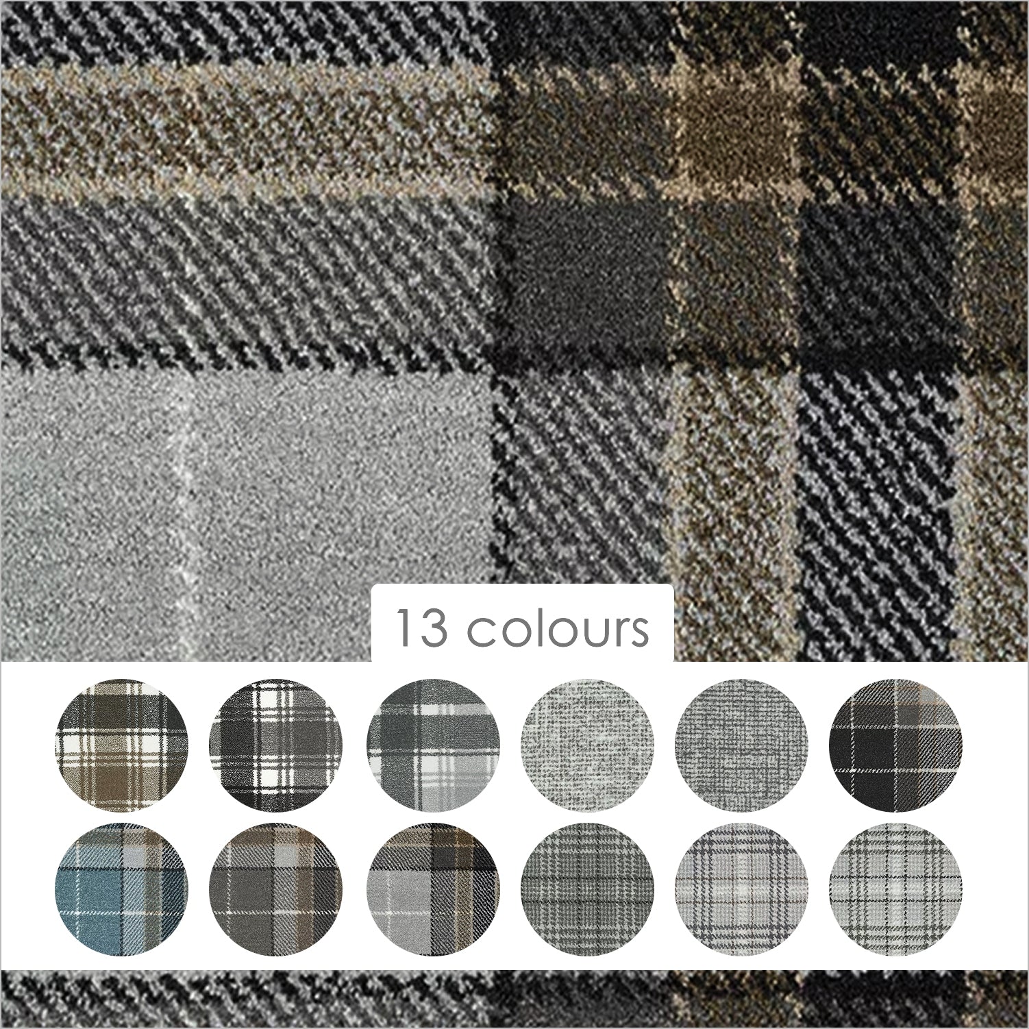 Abingdon Carpets Stainfree Wilton Tartan Pattern Carpet