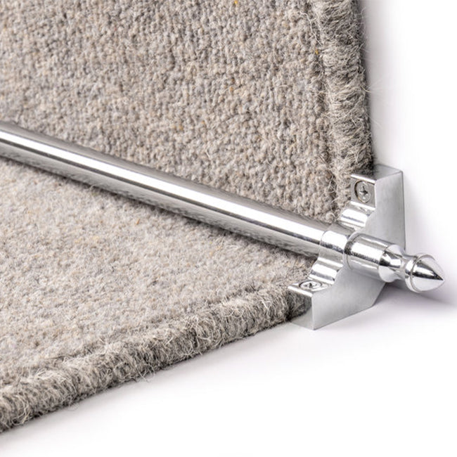 Stairrods UK Homepride Chrome Stair Rod For Carpet Runners
