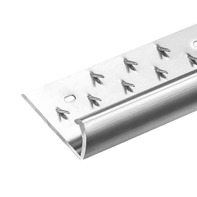 Stikatak Single Edge Door Bar in Aluminium - Carpet to Vinyl