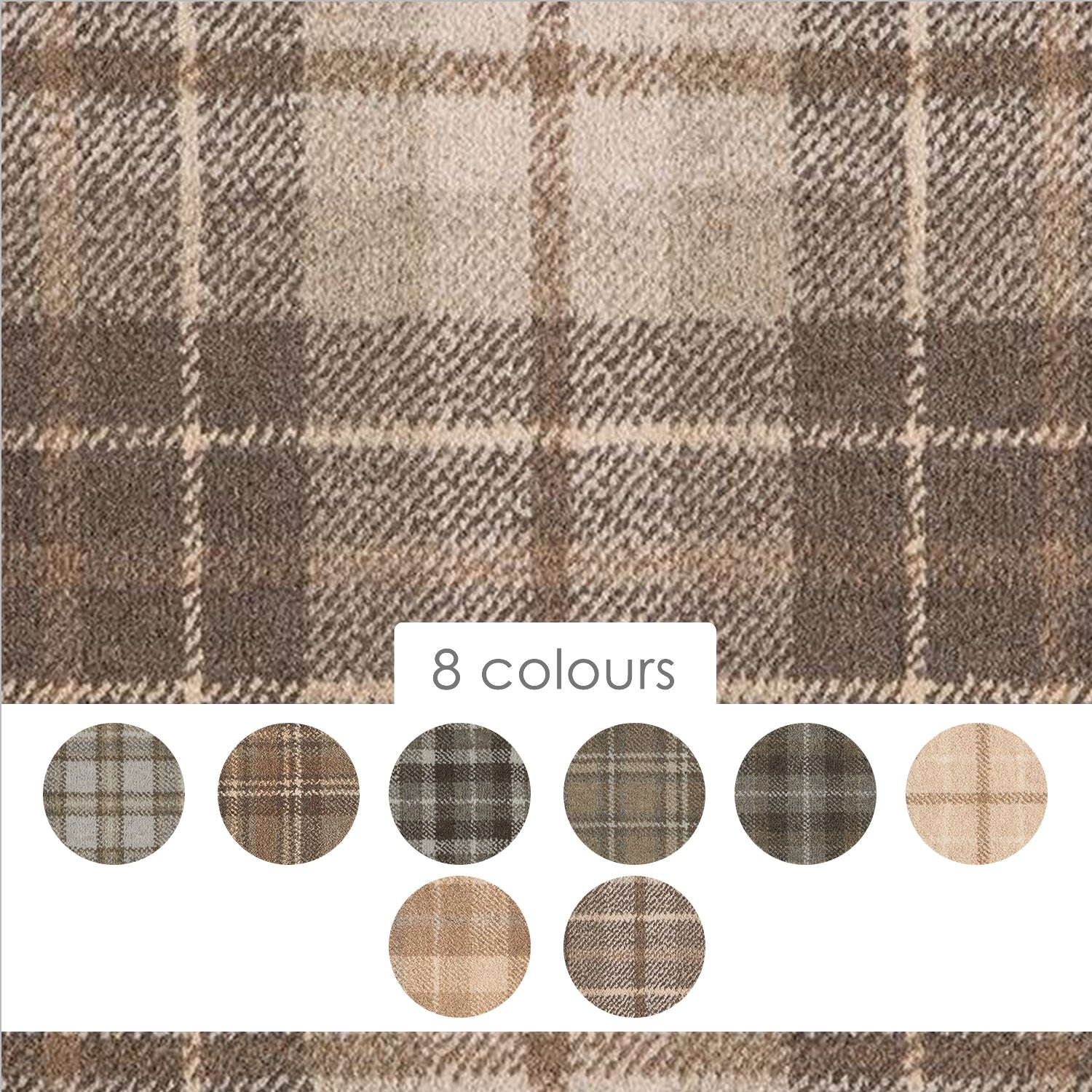 Hugh Mackay Tartan Naturals Axminster Wool Blend Carpet