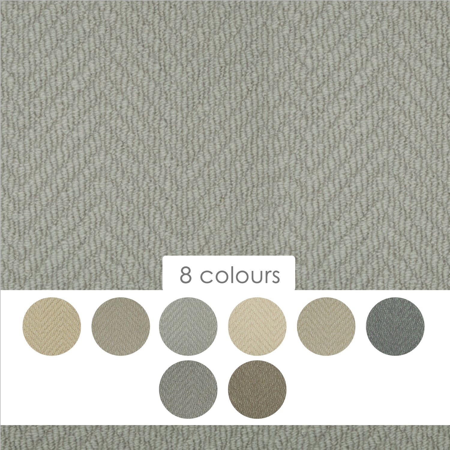 Telenzo Carpets Delft Square Herringbone 100% Wool Loop Carpet