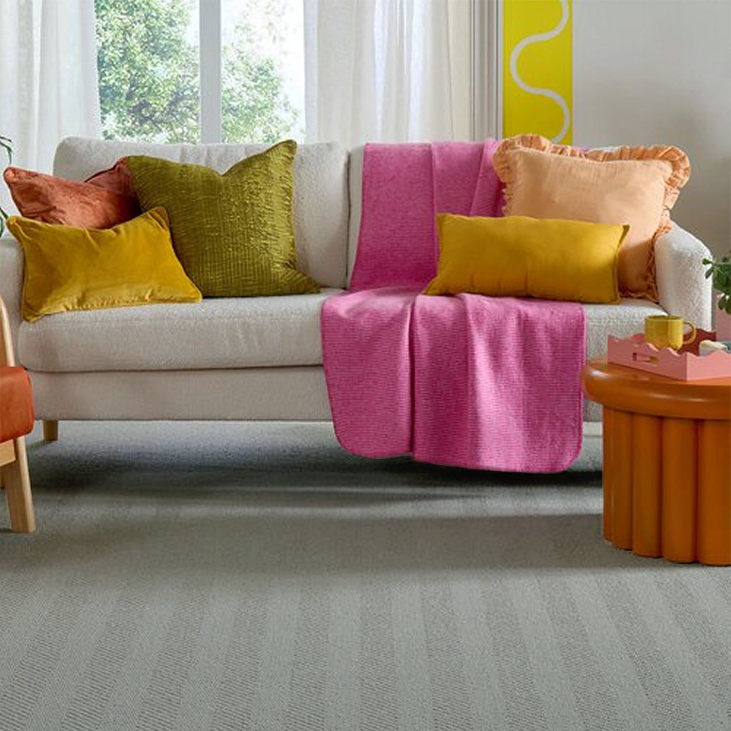 Telenzo Carpets Delft Square Herringbone 100% Wool Loop Carpet