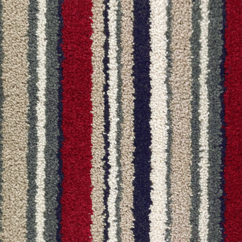 Kingsmead Artwork 80% Wool Blend Stripe Carpet