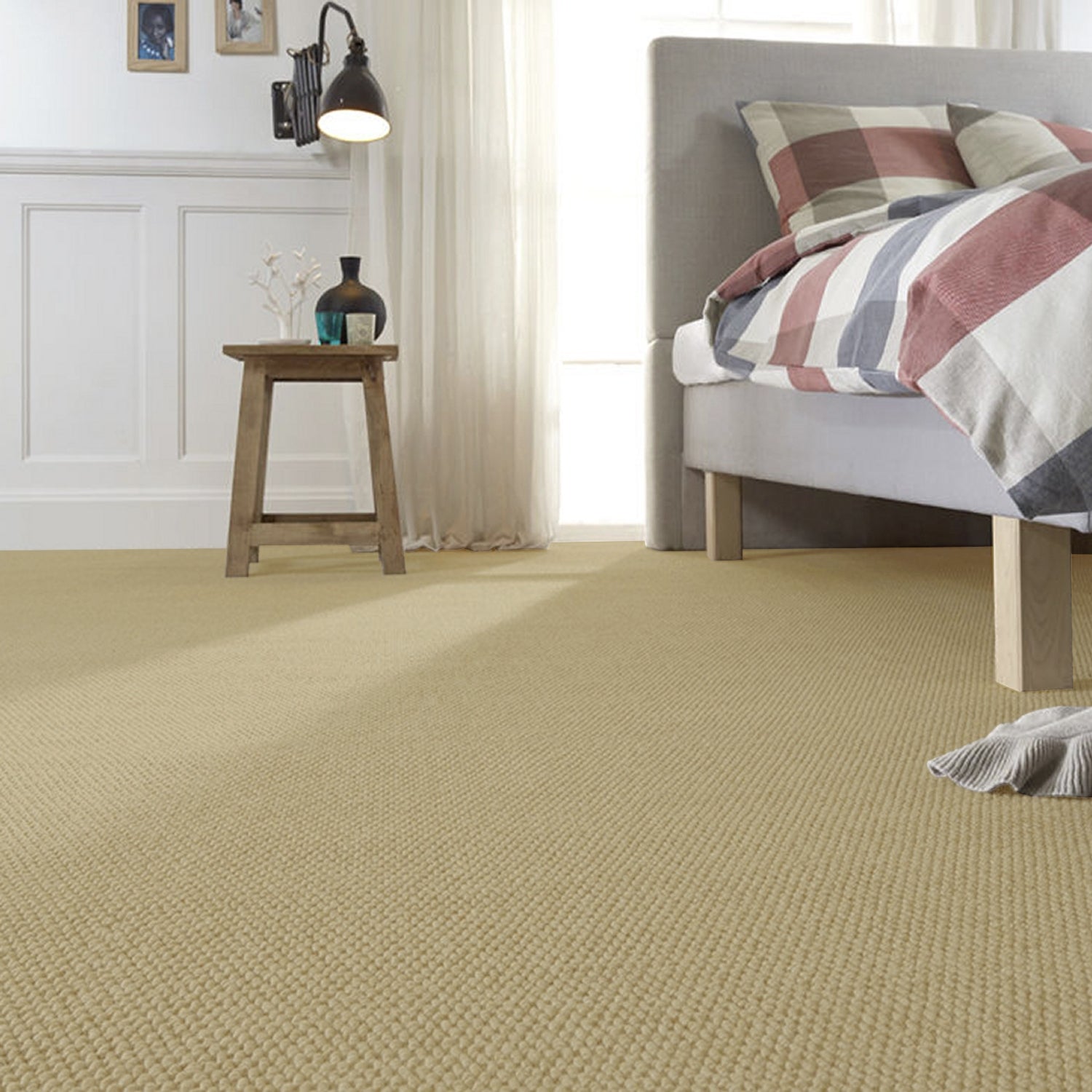 Axminster Carpets Simply Natural Grosgrain 100% Wool Loop Carpet