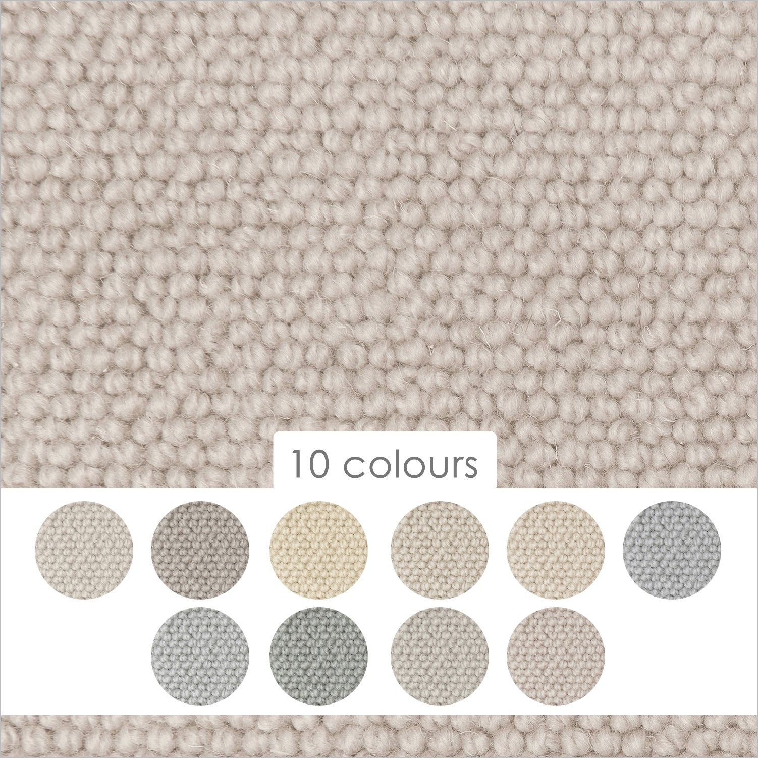 Causeway Carpets Camberley Classic 70% Wool Blend Loop Pile Carpet