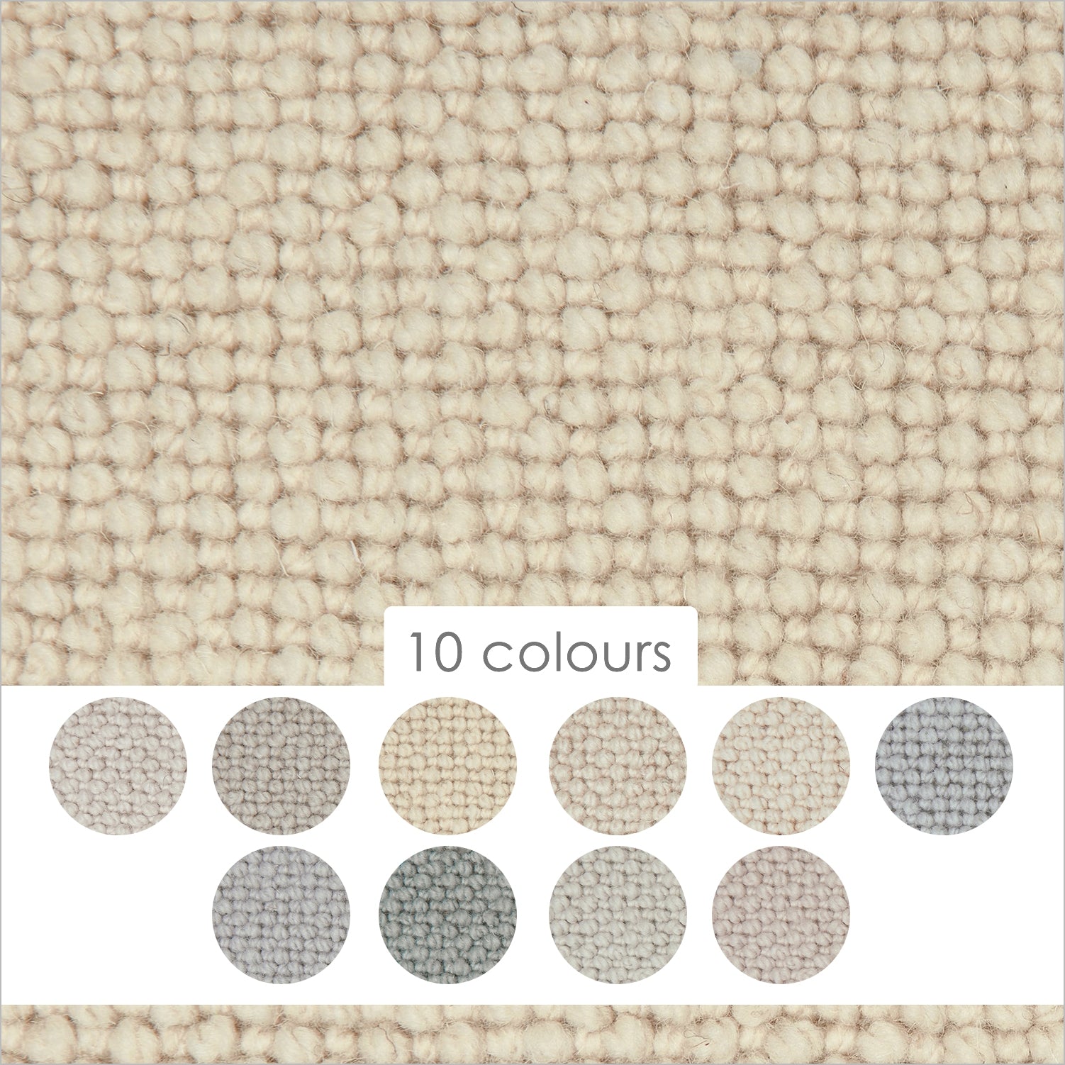 Causeway Carpets Camberley Textures 70% Wool Blend Loop Pile Carpet