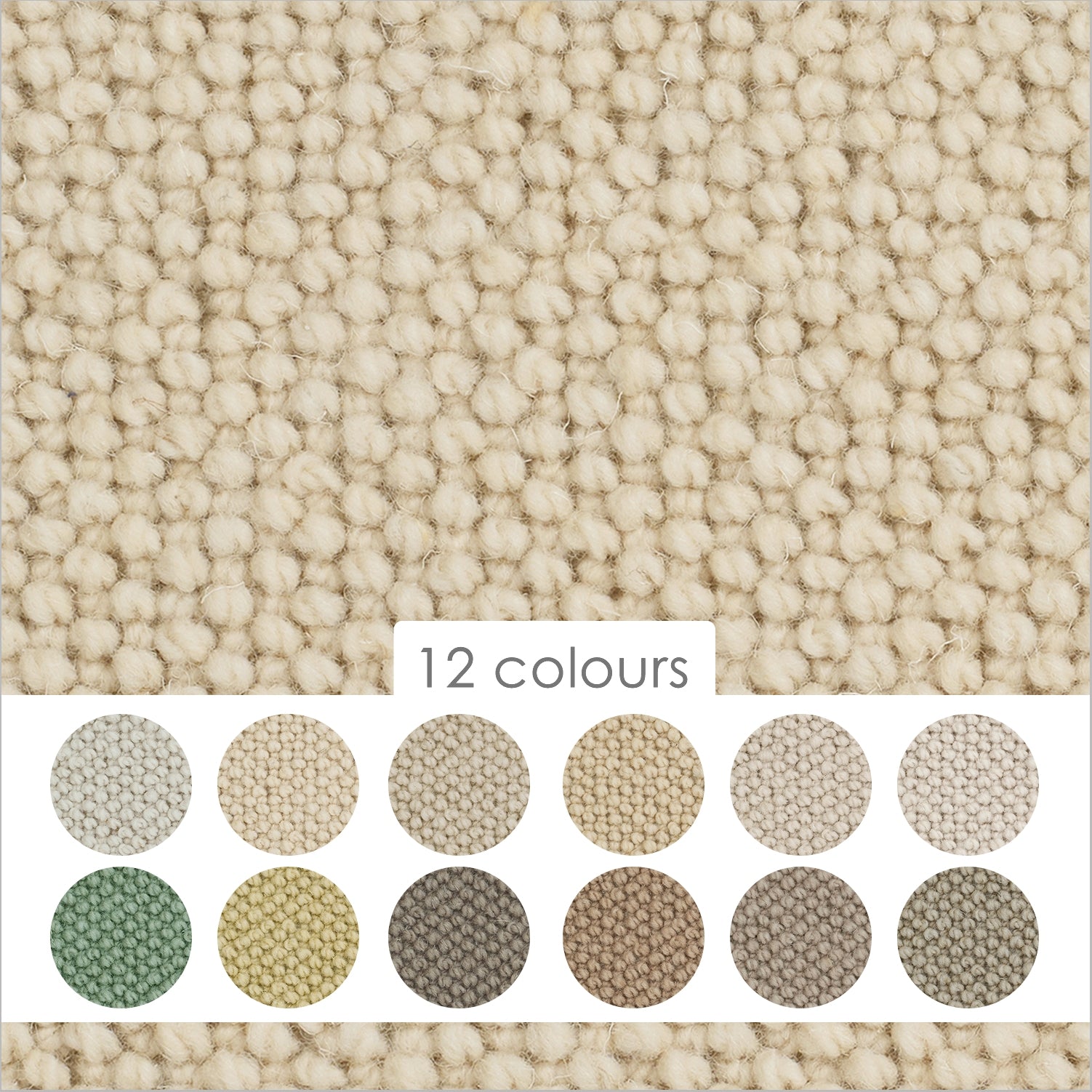 Causeway Carpets Camberley Textures 70% Wool Blend Loop Pile Carpet