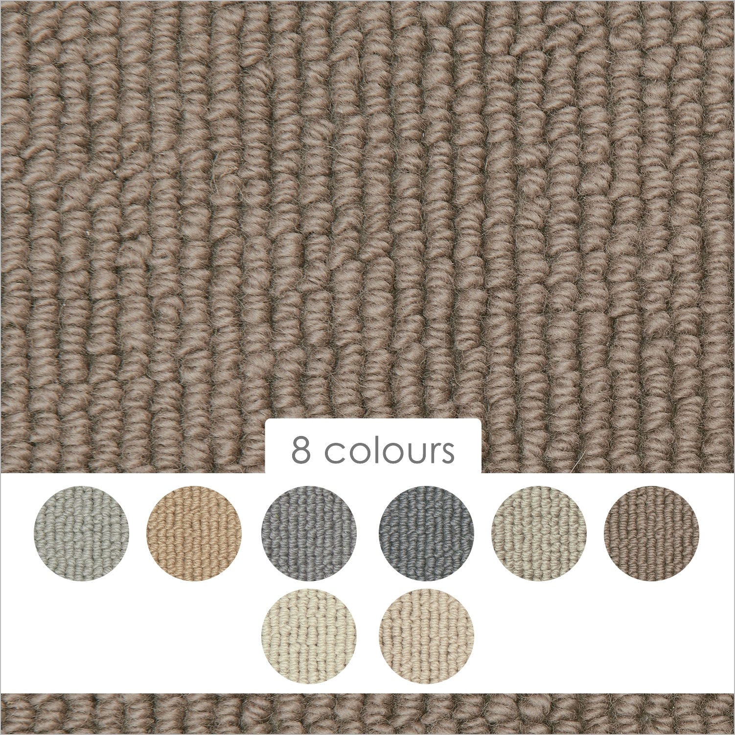 Causeway Carpets Chelsea Splendour 100% Wool Loop Pile Carpet