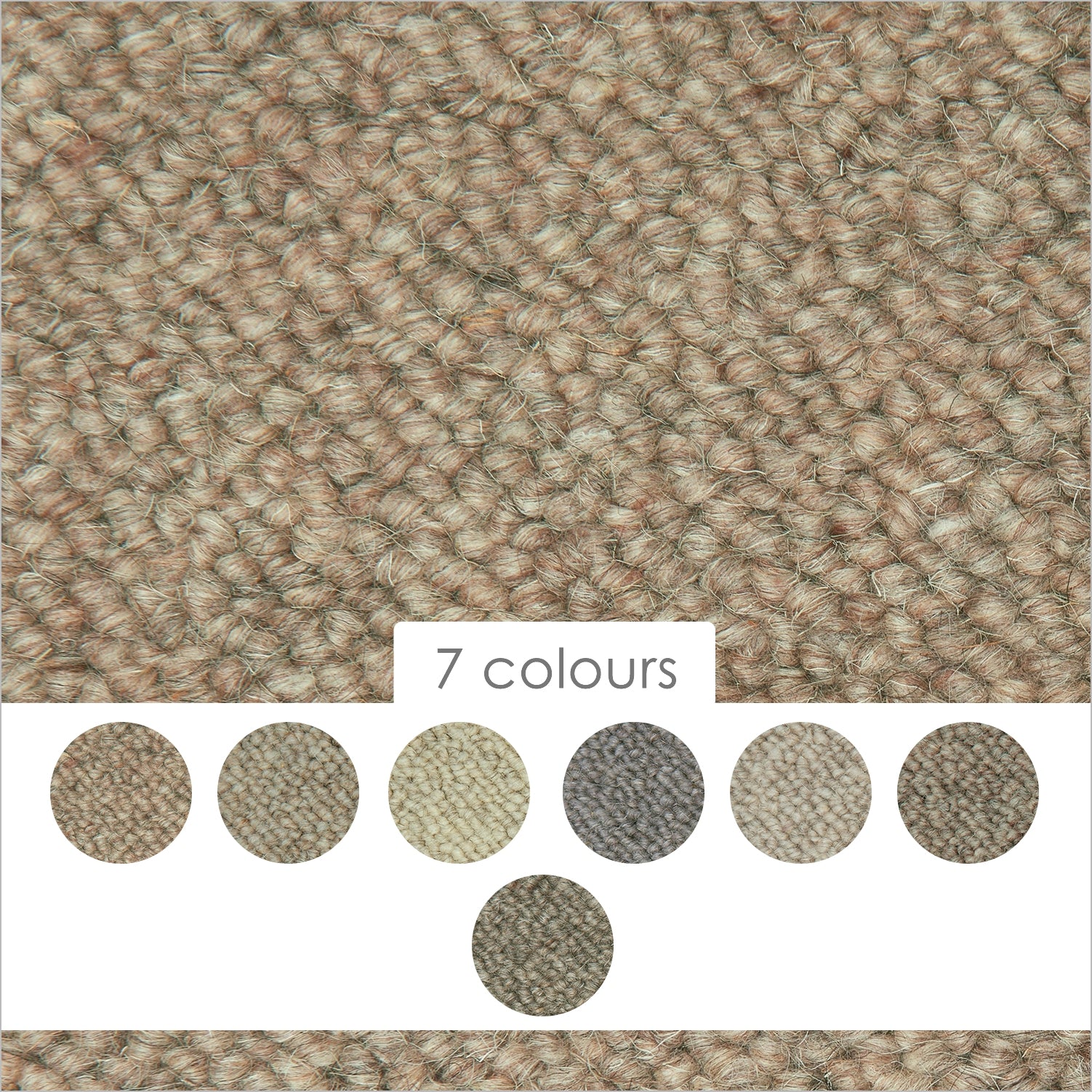 Causeway Carpets Country Life 100% Wool Loop Carpet