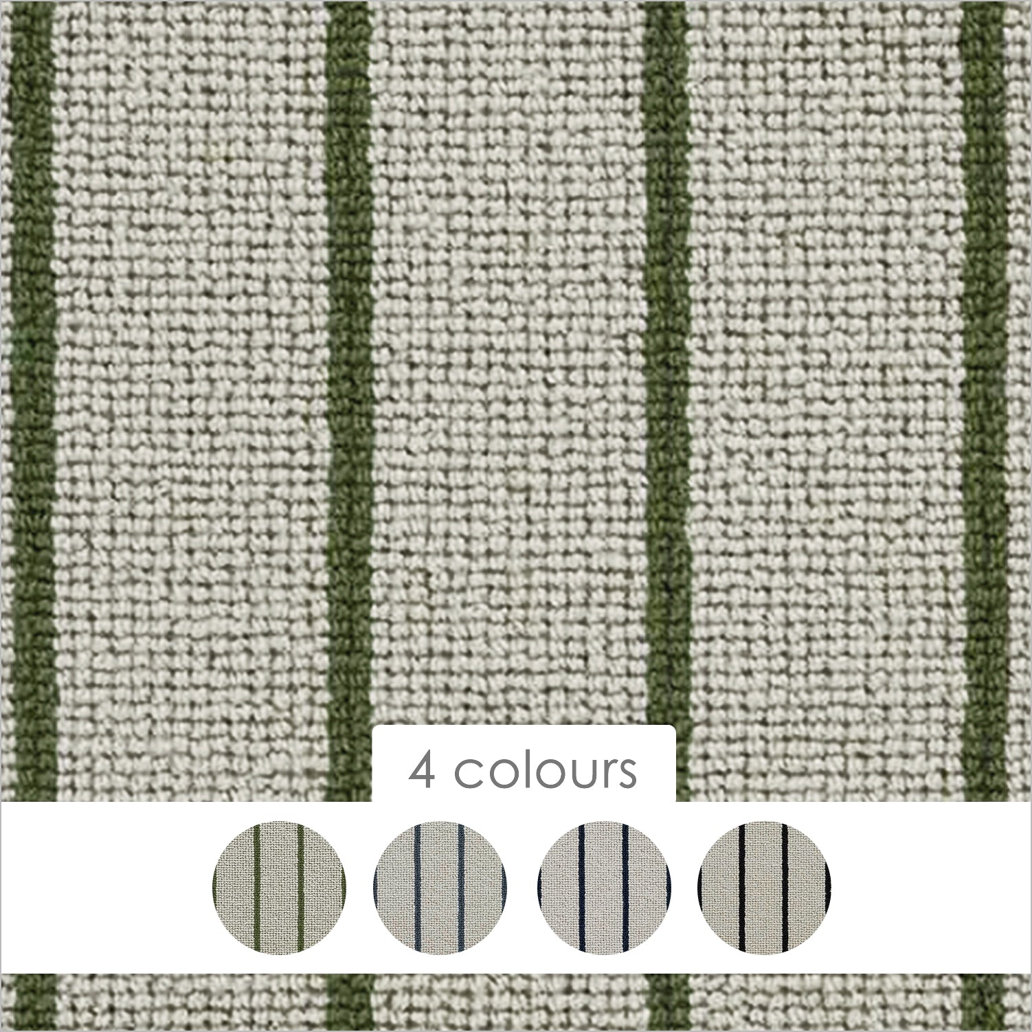 Hugh Mackay Deco Two Tone Stripe 100% Wool Loop Carpet