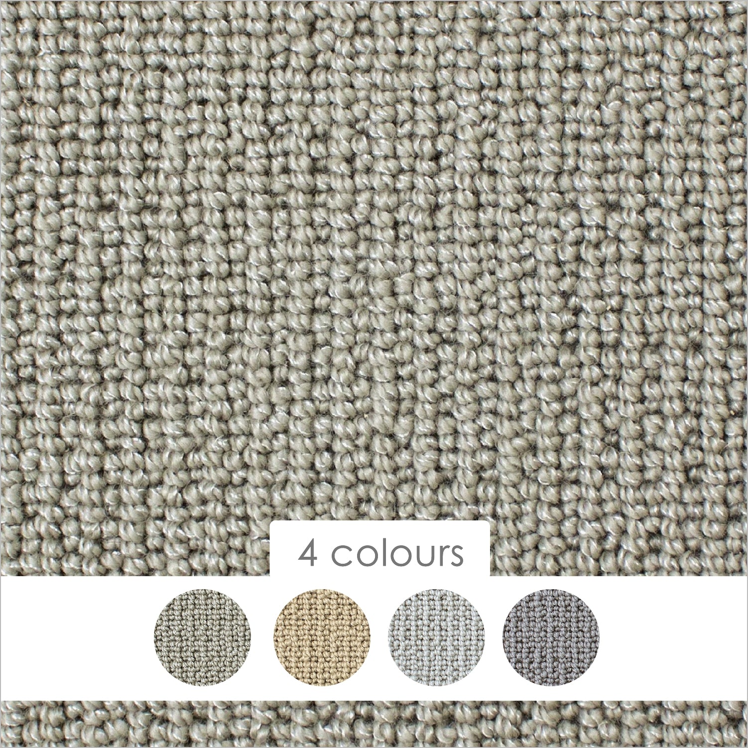 Causeway Carpets Fantasy Glamour 90% Wool Loop Pile Carpet