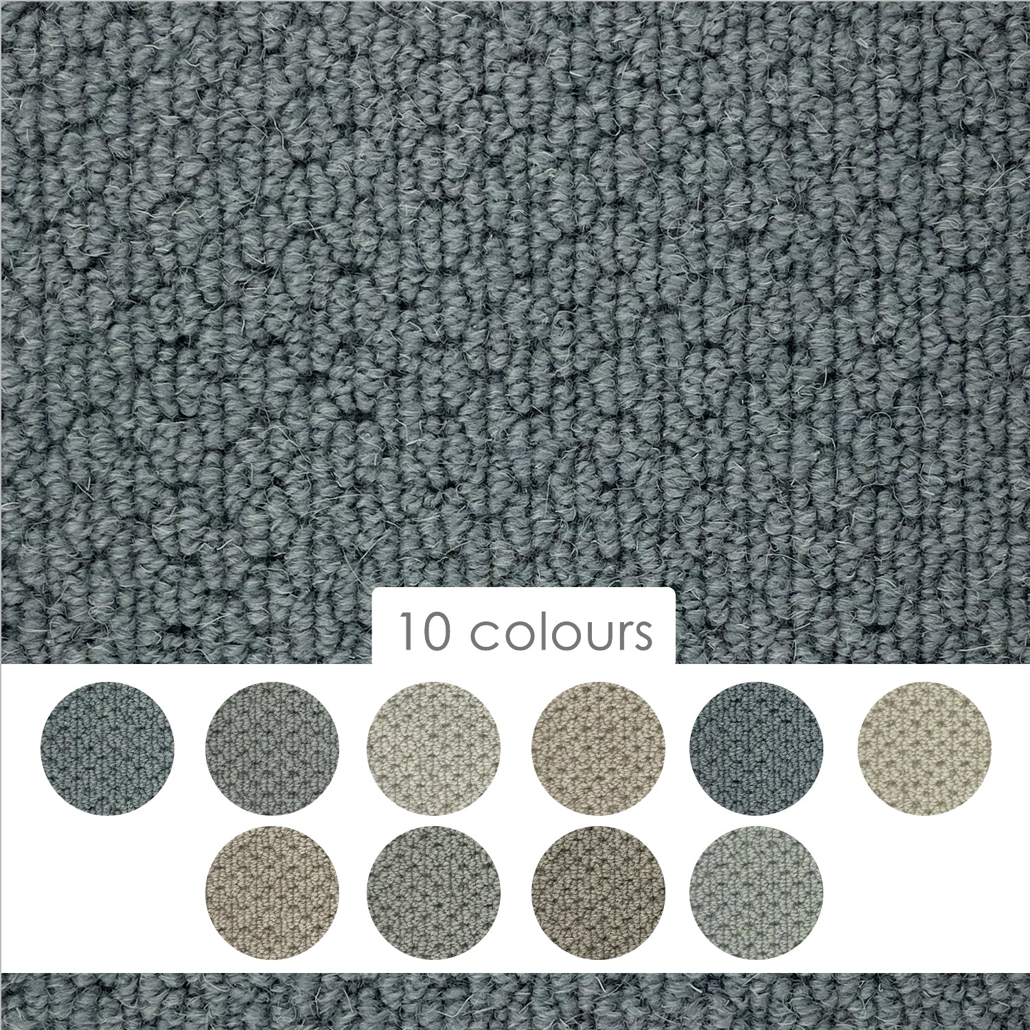 Hugh Mackay Durham Alternates Boucle 100% Wool Loop Carpet