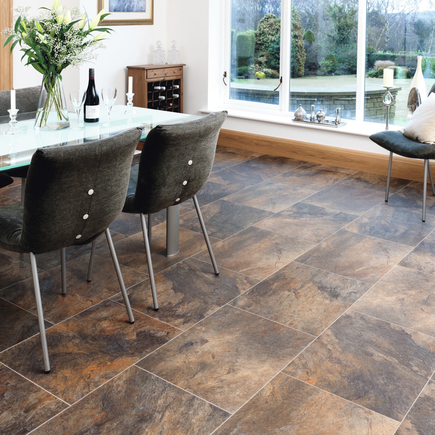 Karndean Art Select Gluedown LVT Flooring in Melbourne Slate LM05 - 3.34m2 Full Pack