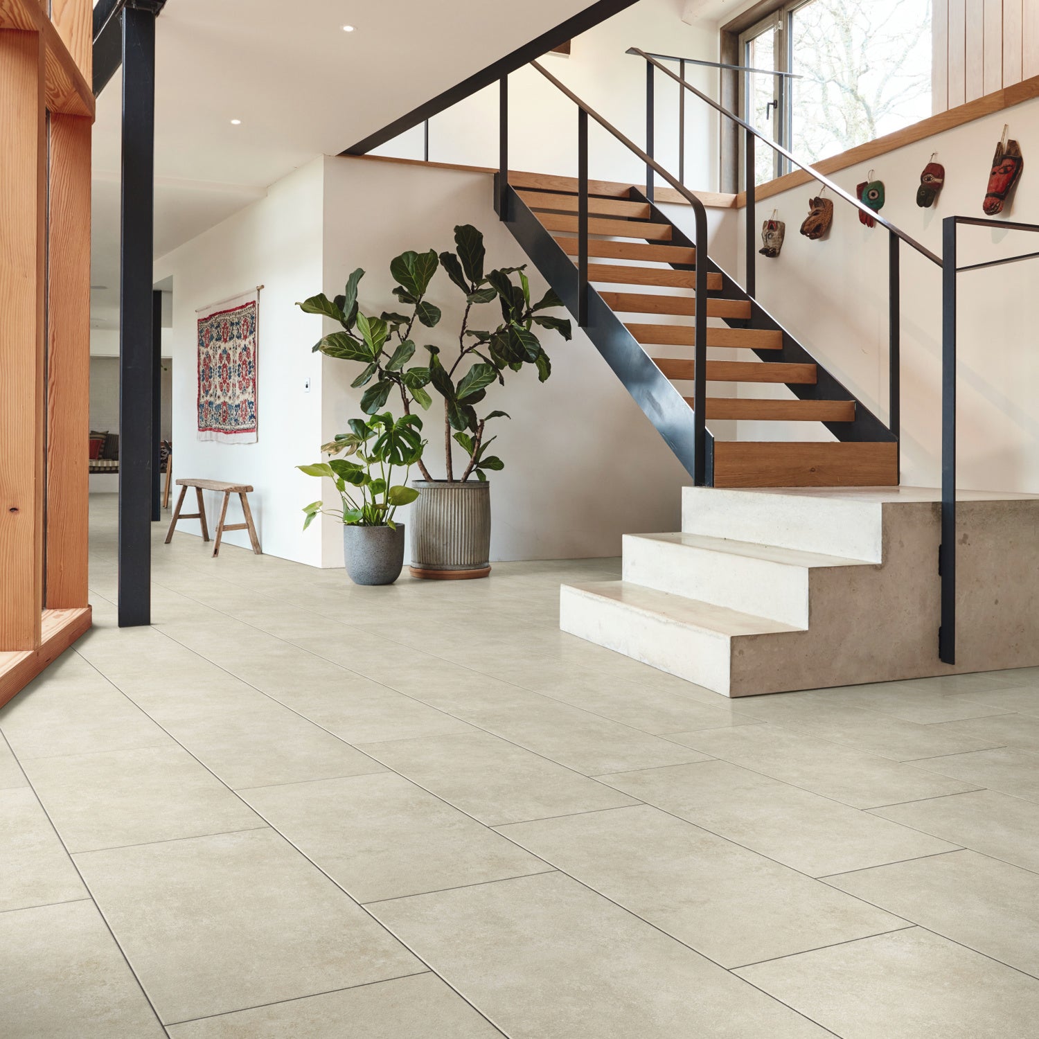 Karndean Art Select Gluedown LVT Flooring in Pavimento Crema LM40 - 3.34m2 Full Pack