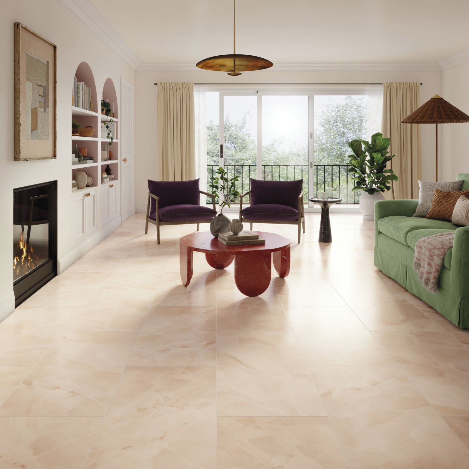 Karndean Art Select Gluedown LVT Flooring in Rose Onyx LM36 - 3.34m2 Full Pack