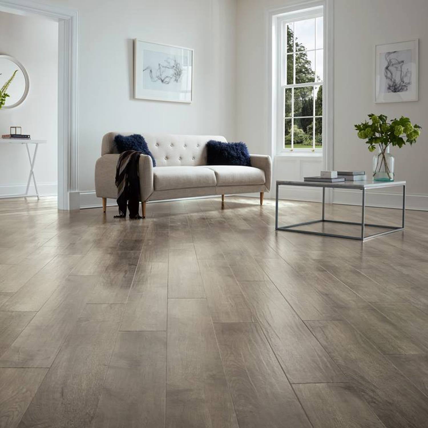 Karndean Art Select Gluedown LVT Flooring in Storm Oak Plank RL12 - 3.25m2 Full Pack