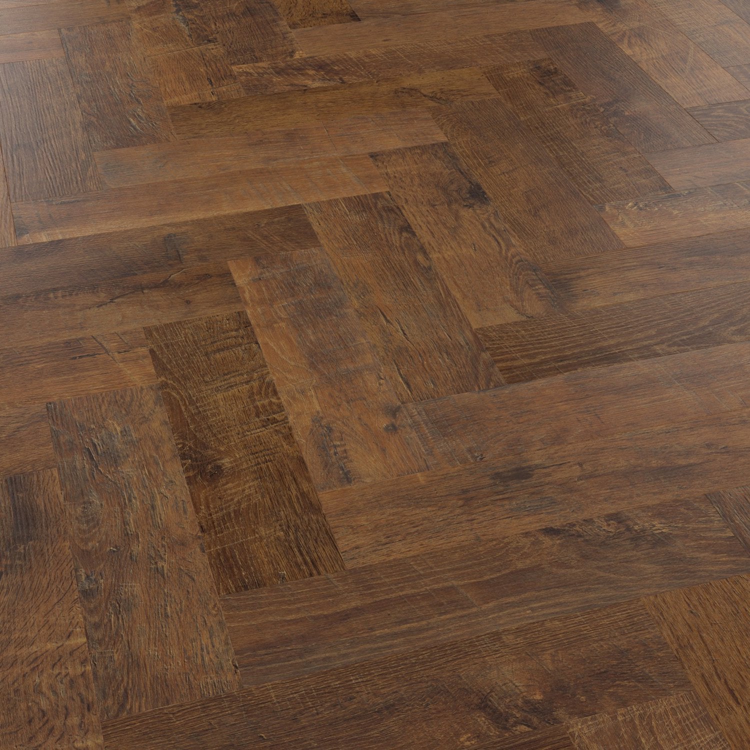 Karndean Van Gogh Gluedown LVT Flooring in Antique French Oak Herringbone SM-VGW8110 - 3.34m2 Full Pack