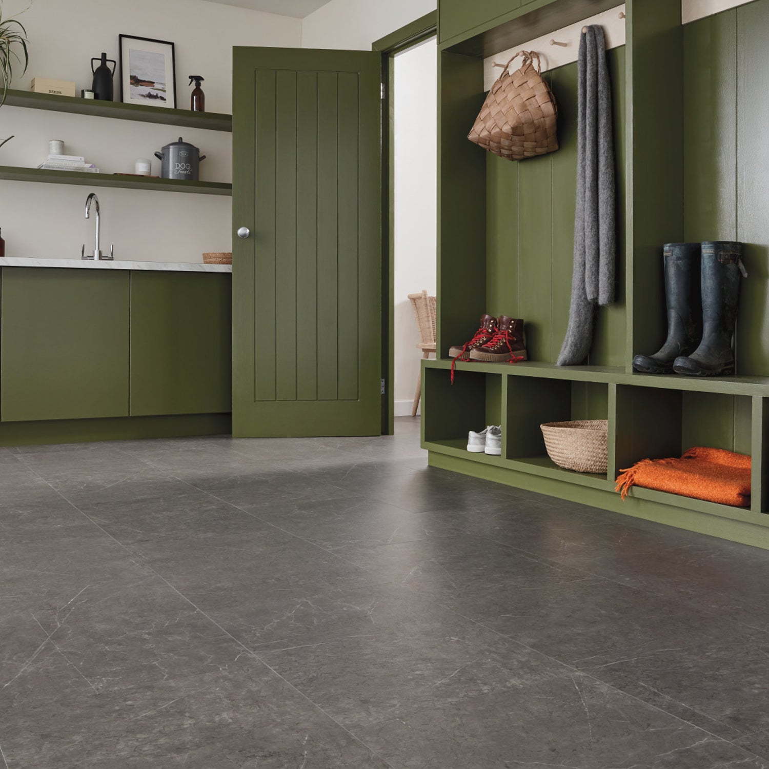 Karndean Van Gogh Gluedown LVT Flooring in Graphite Castello Marble VGT2419 - 3.34m2 Full Pack