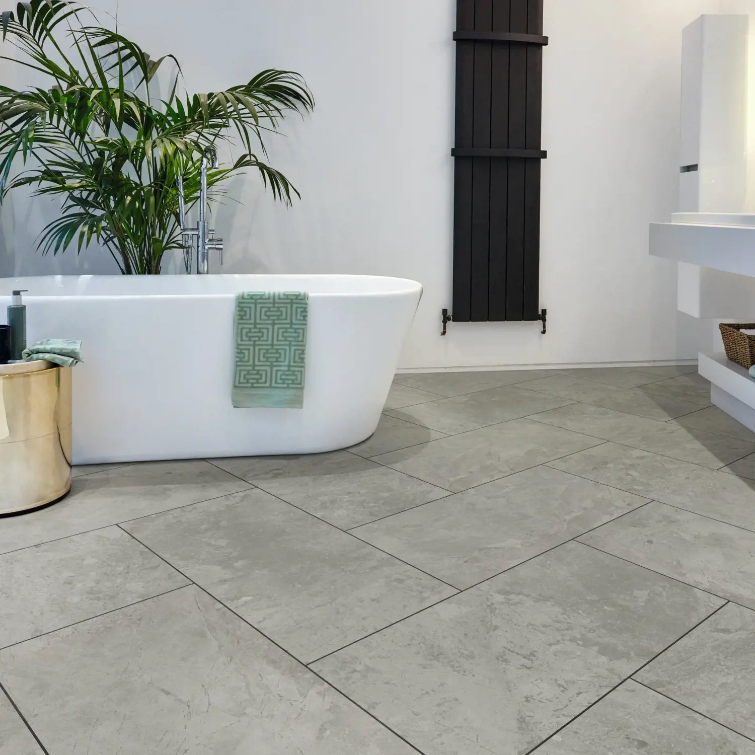 Karndean Van Gogh Gluedown LVT Flooring in Grigio Breccia Marble VGT3019 - 3.34m2 Full Pack