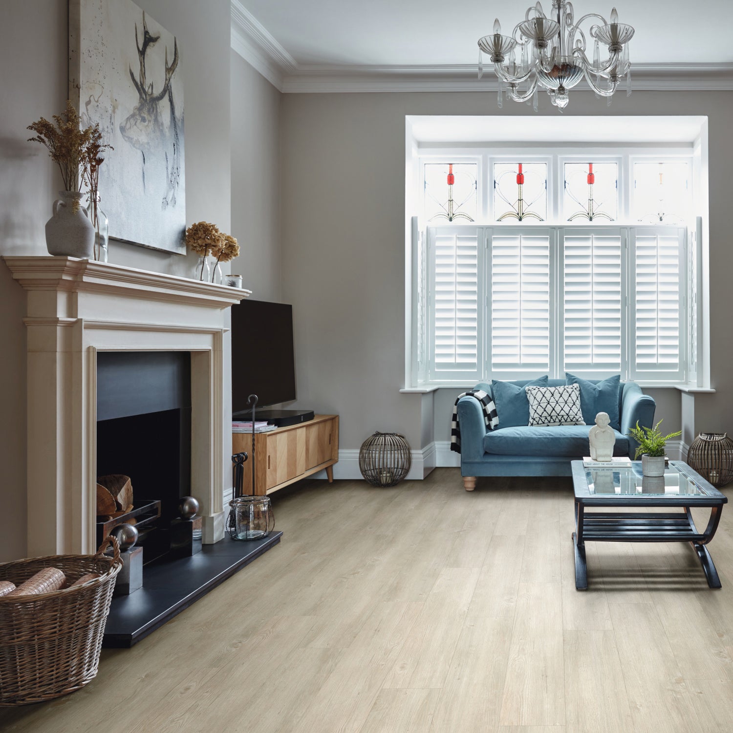 Karndean Van Gogh Gluedown LVT Flooring in Light Country Oak VGW139T - 3.25m2 Full Pack