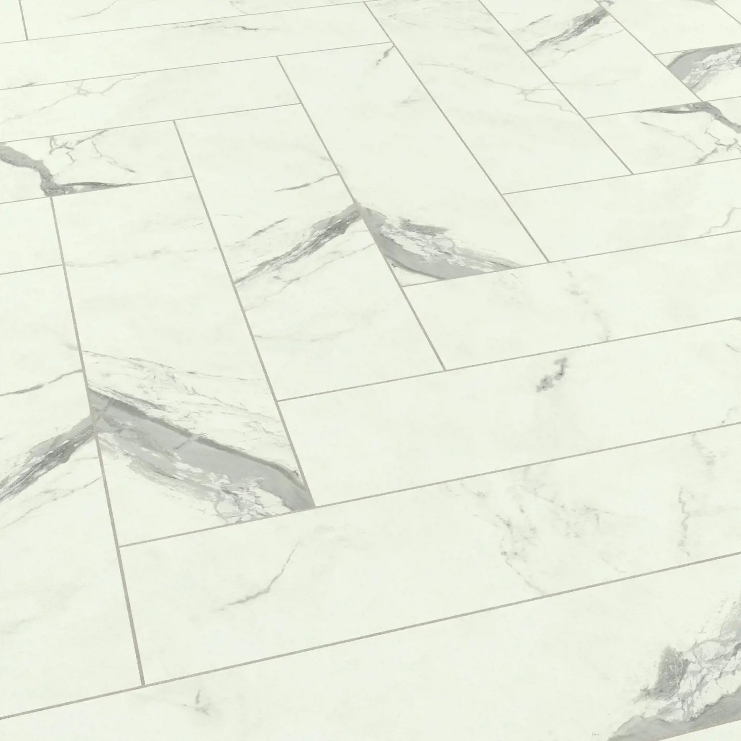 Karndean Van Gogh Gluedown LVT Flooring in Palazzo Marble Herringbone SM-VGT2413 - 3.29m2 Full Pack