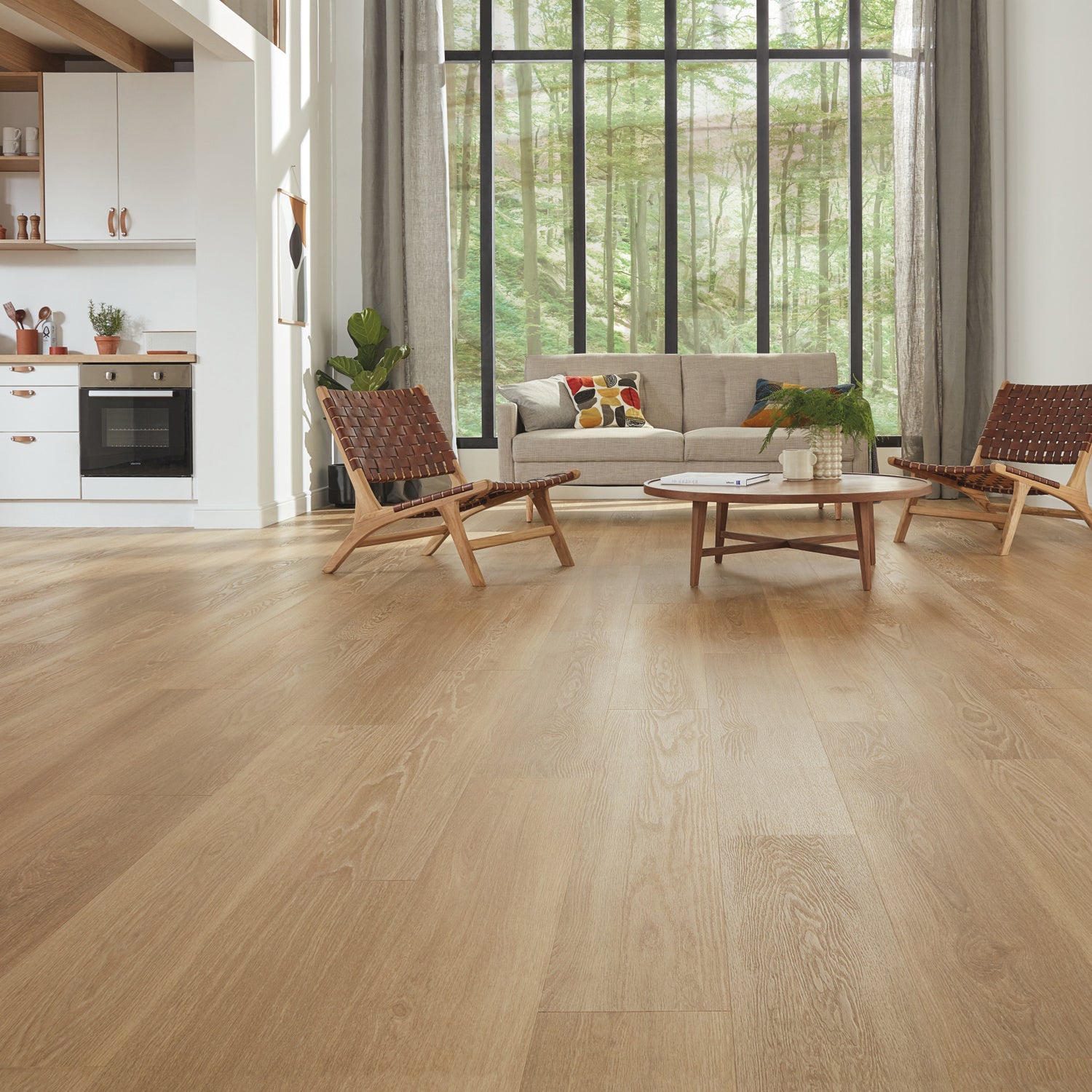 Karndean Van Gogh Gluedown LVT Flooring in Warm Brushed Oak VGW121T - 3.25m2 Full Pack