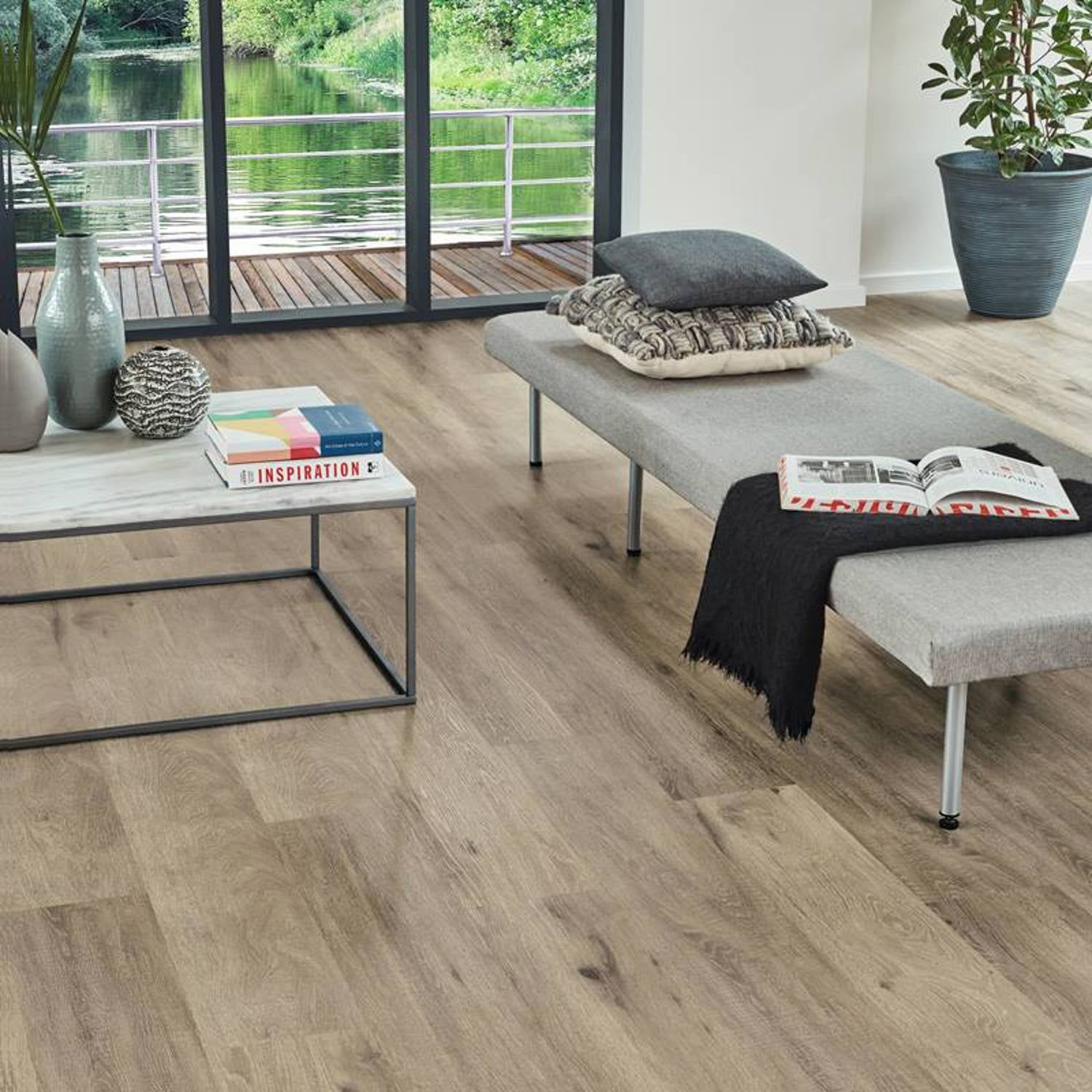 Karndean Van Gogh Rigid Core LVT Flooring in Baltic Washed Oak RKP8101 - 3.2m2 Full Pack