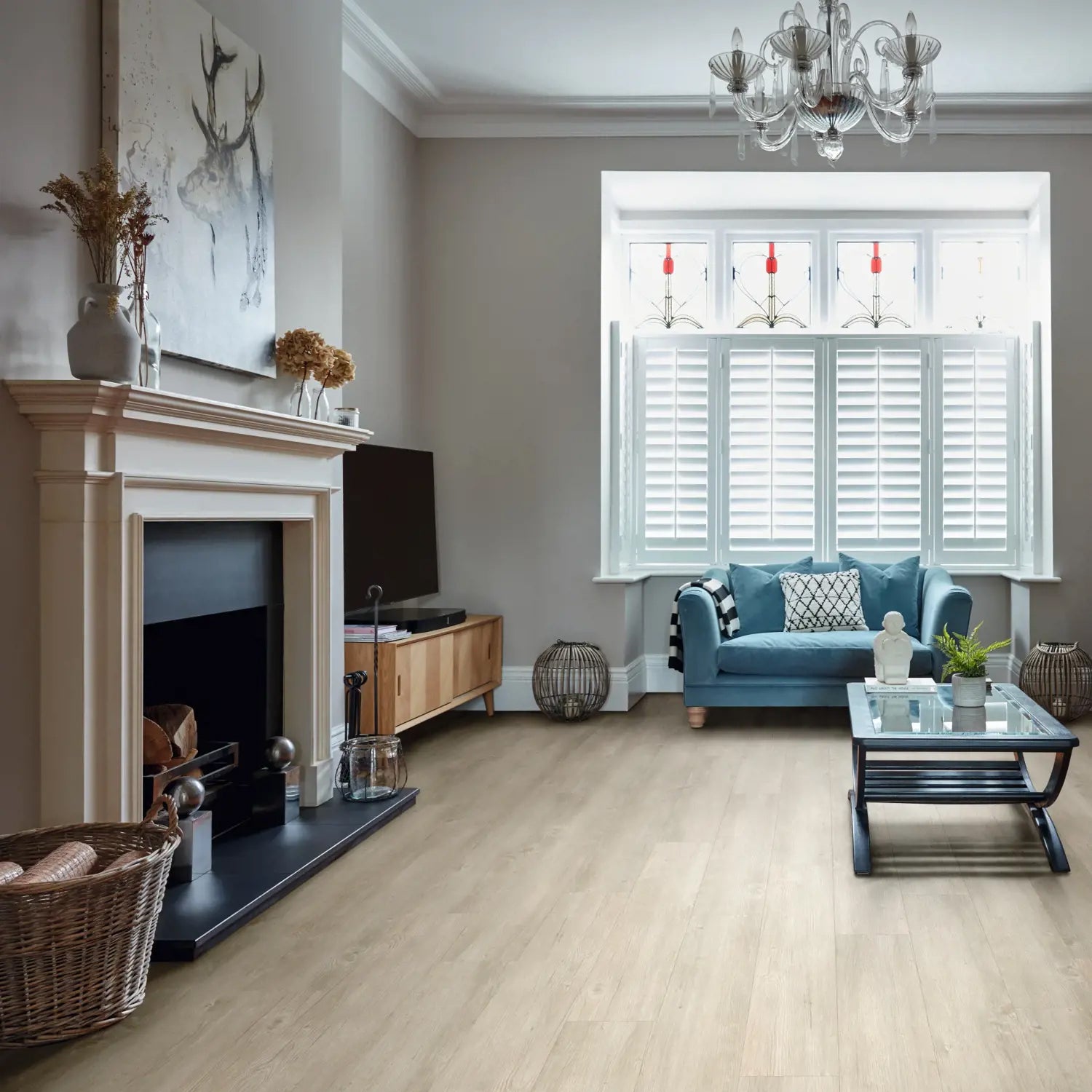 Karndean Van Gogh Rigid Core LVT Flooring in Light Country Oak VGW139T-SCB - 2.2m2 Full Pack
