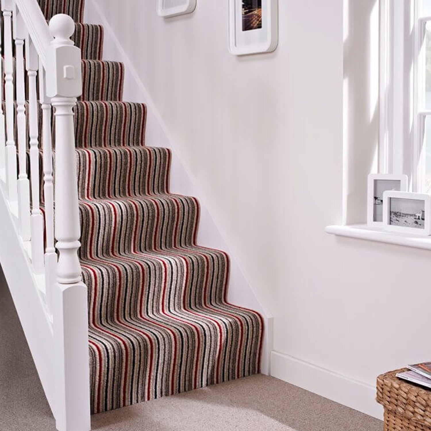 Kingsmead Anthology Stripe 100% Wool Loop Carpet