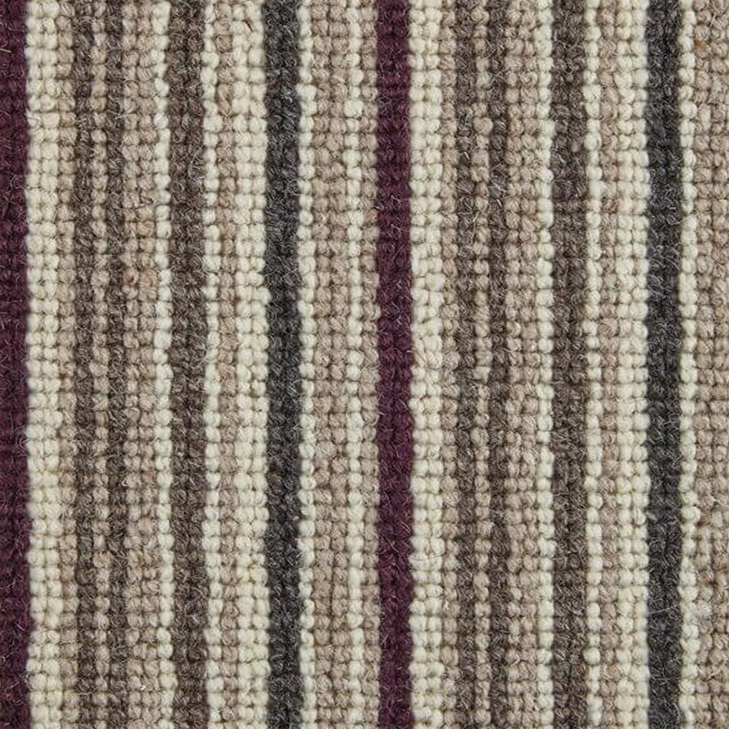 Kingsmead Kaleidoscope Stripe 100% Wool Loop Carpet