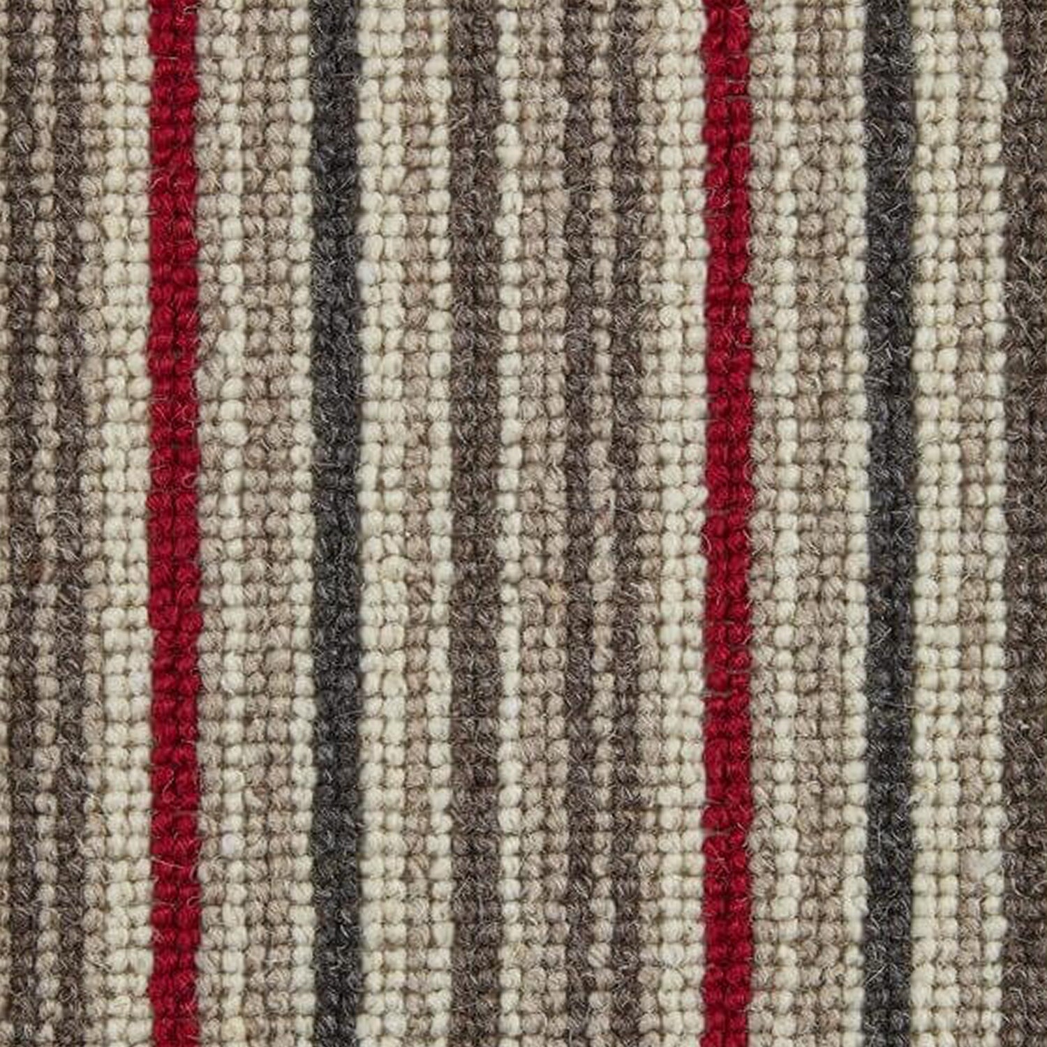 Kingsmead Kaleidoscope Stripe 100% Wool Loop Carpet