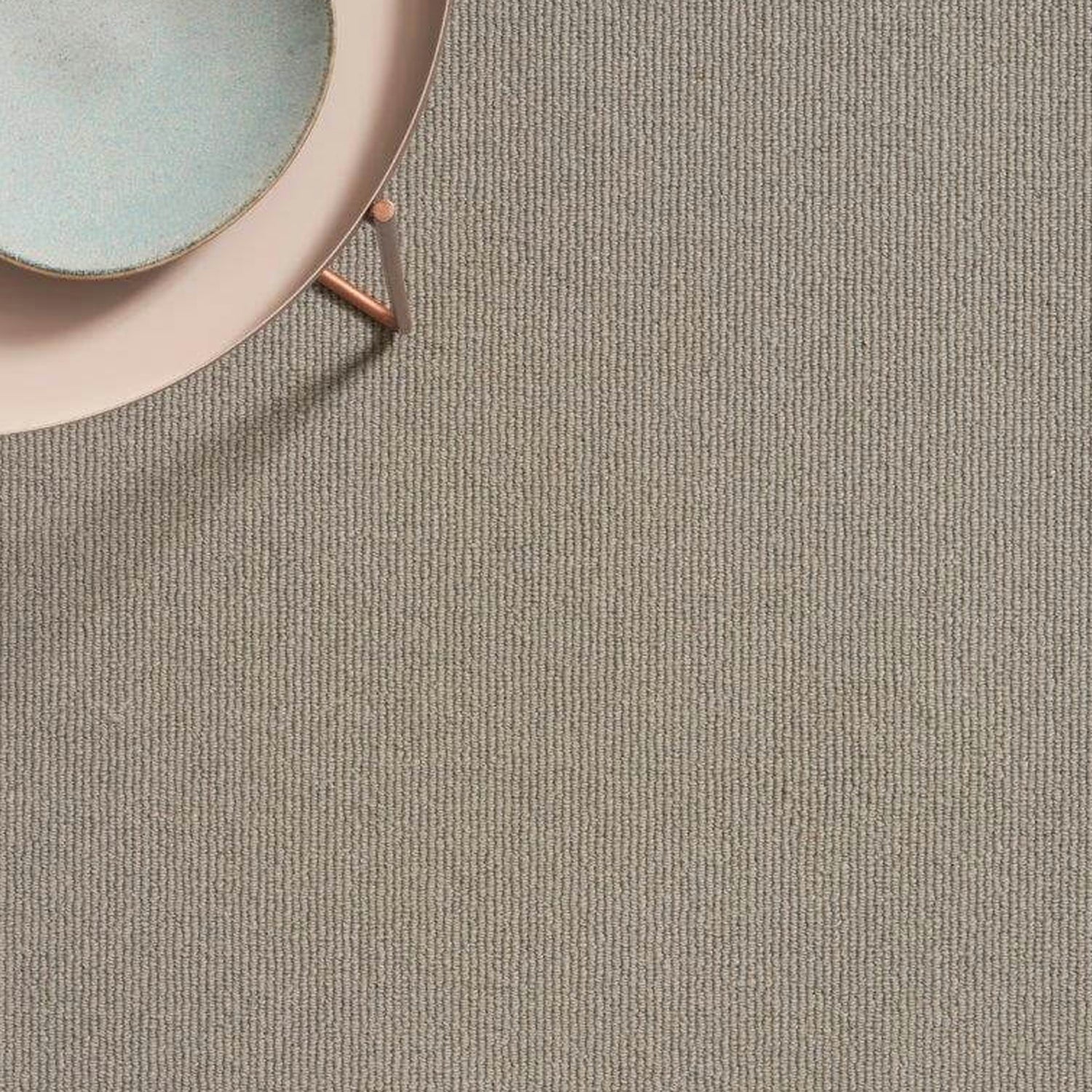 Kingsmead Natural Rib 100% Wool Loop Carpet