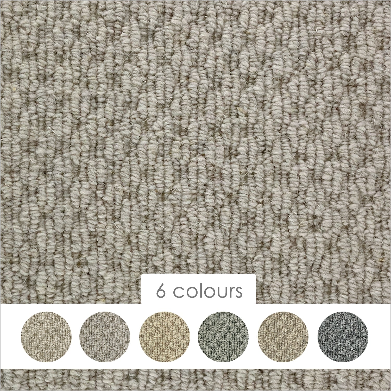 Lifestyle Floors Sandy Springs Braid 50% Wool Loop Blend Carpet