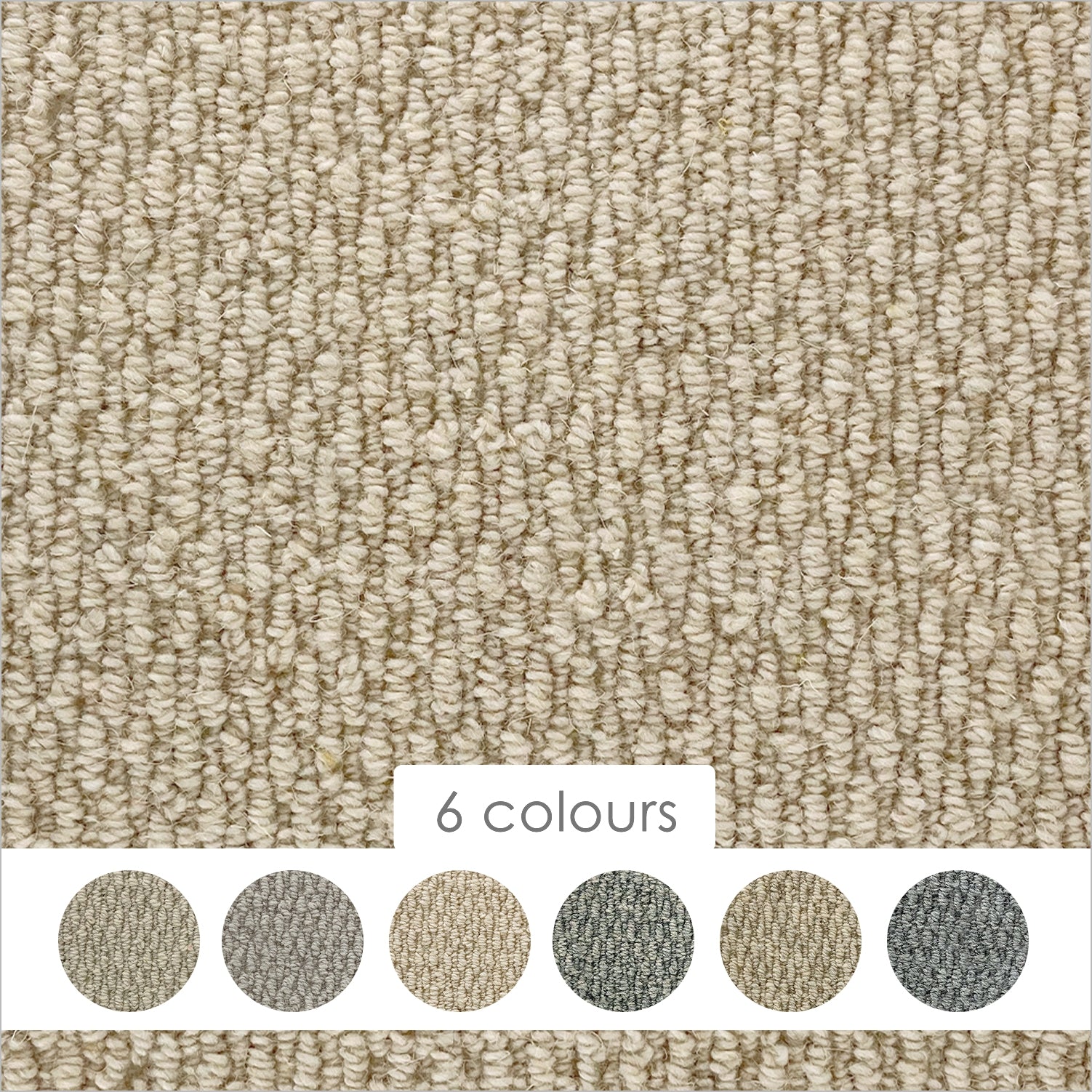 Lifestyle Floors Sandy Springs Diamond 50% Wool Loop Blend Carpet