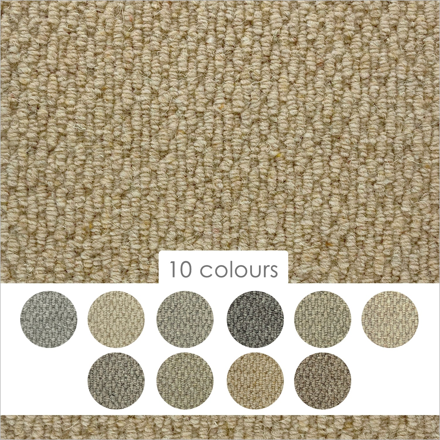 Cormar Malabar Two Fold Weave 100% Wool Loop Carpet