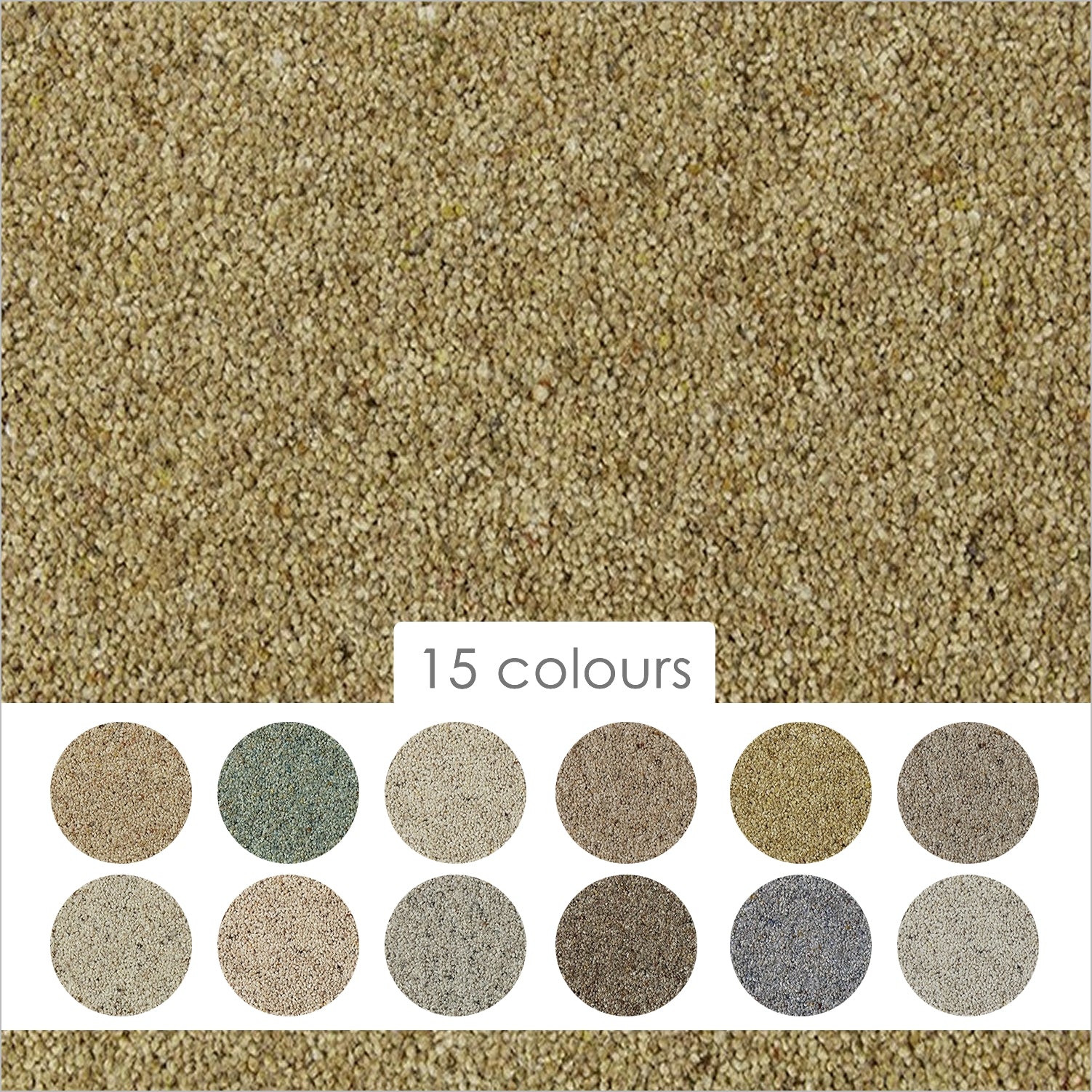 Cormar 55oz Natural Berber Deluxe 80% Wool Blend Twist Pile Carpet