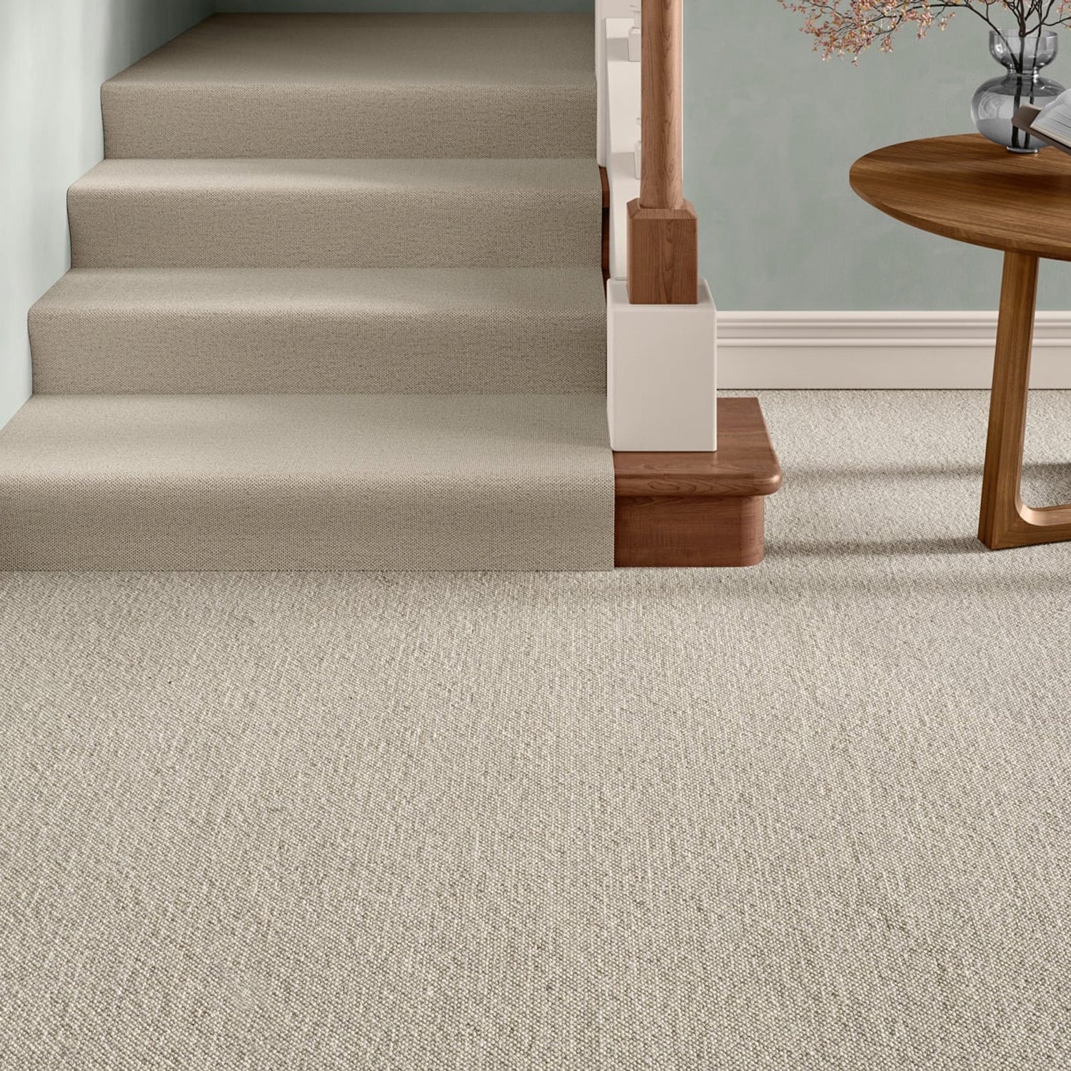 Causeway Carpets Natural Coordinates Beehive 100% Wool Loop Pile Carpet