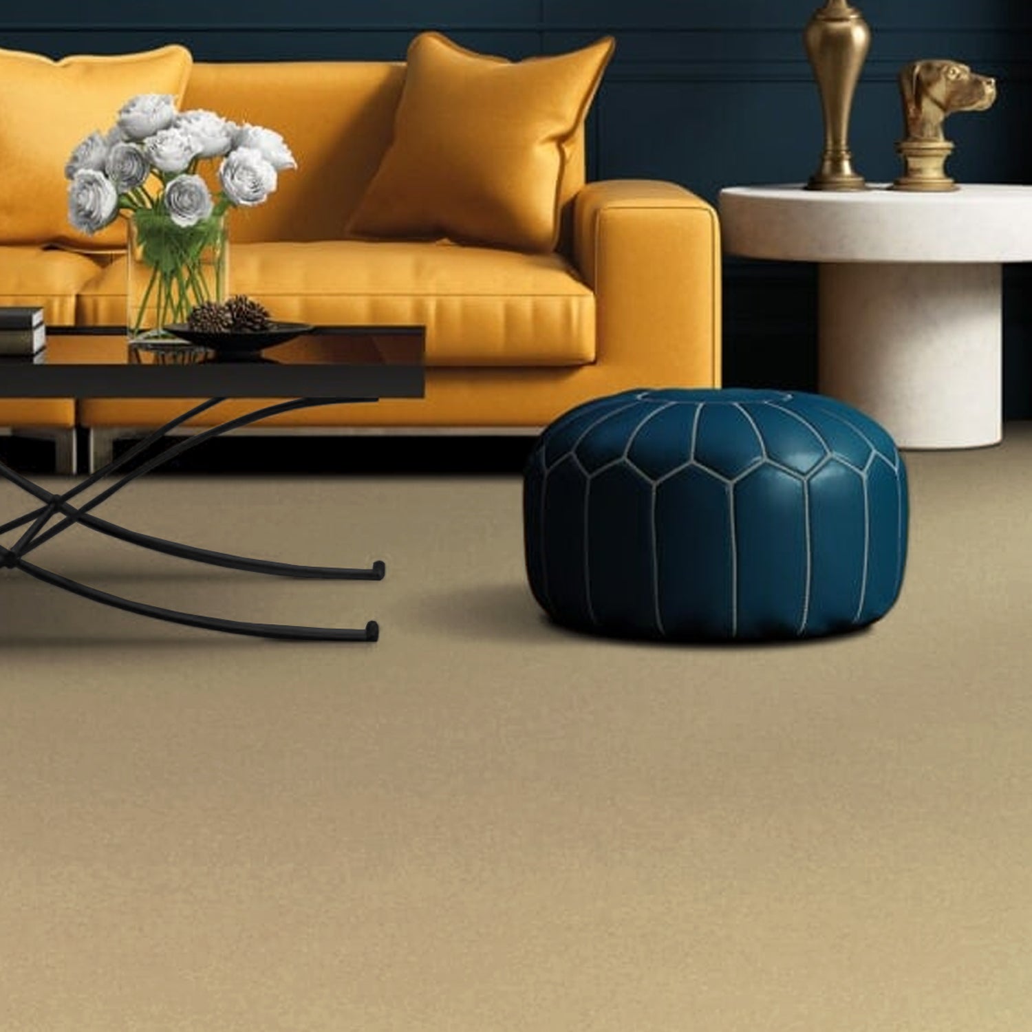 Penthouse Carpets 40oz Stateside 80% Wool Blend Twist Carpet