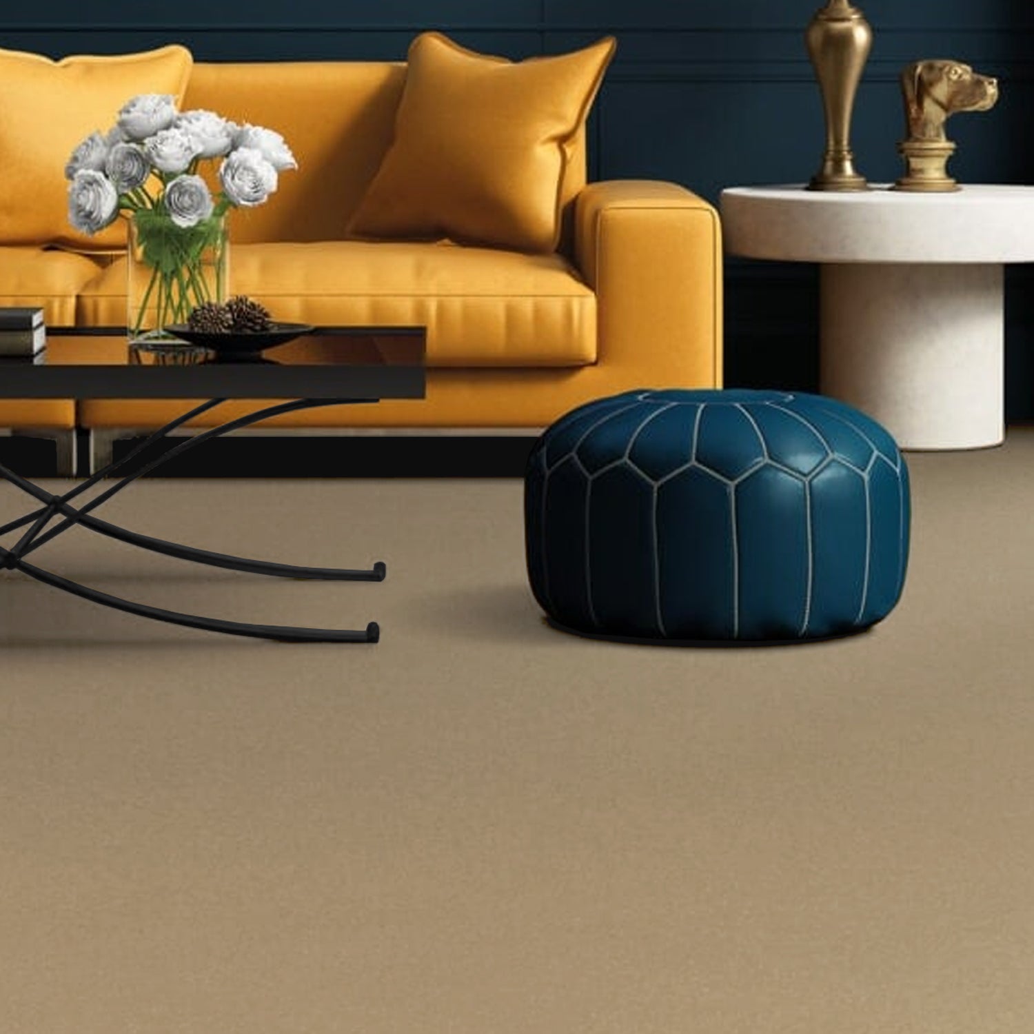 Penthouse Carpets 40oz Stateside 80% Wool Blend Twist Carpet