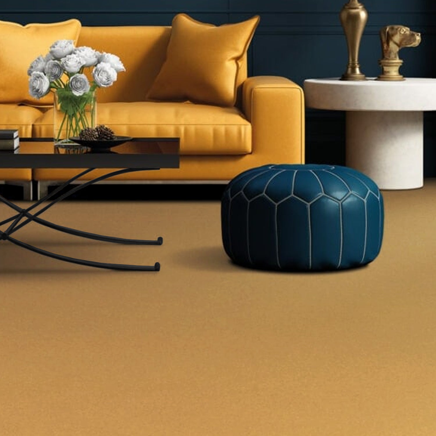 Penthouse Carpets 40oz Stateside 80% Wool Blend Twist Carpet