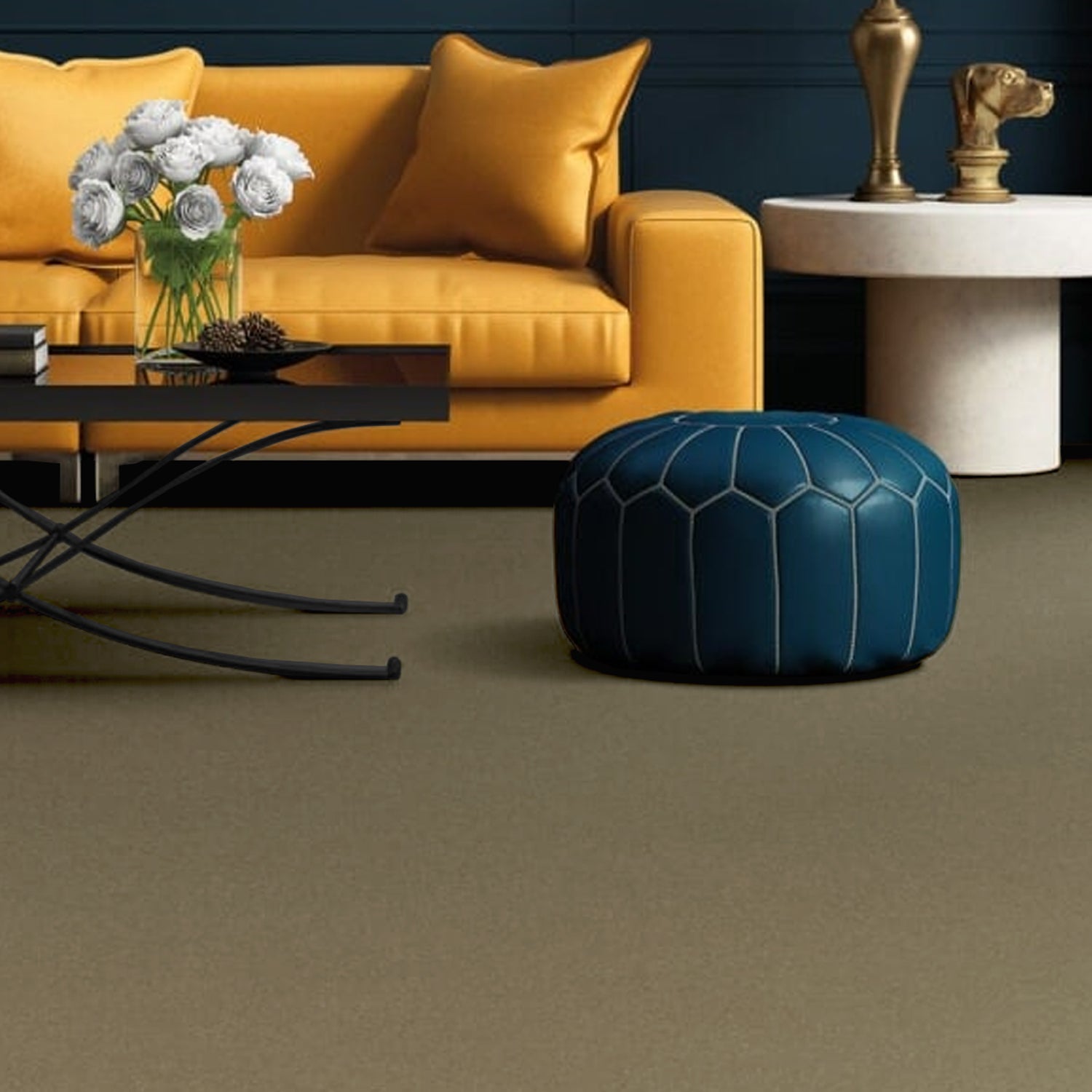 Penthouse Carpets 40oz Stateside 80% Wool Blend Twist Carpet