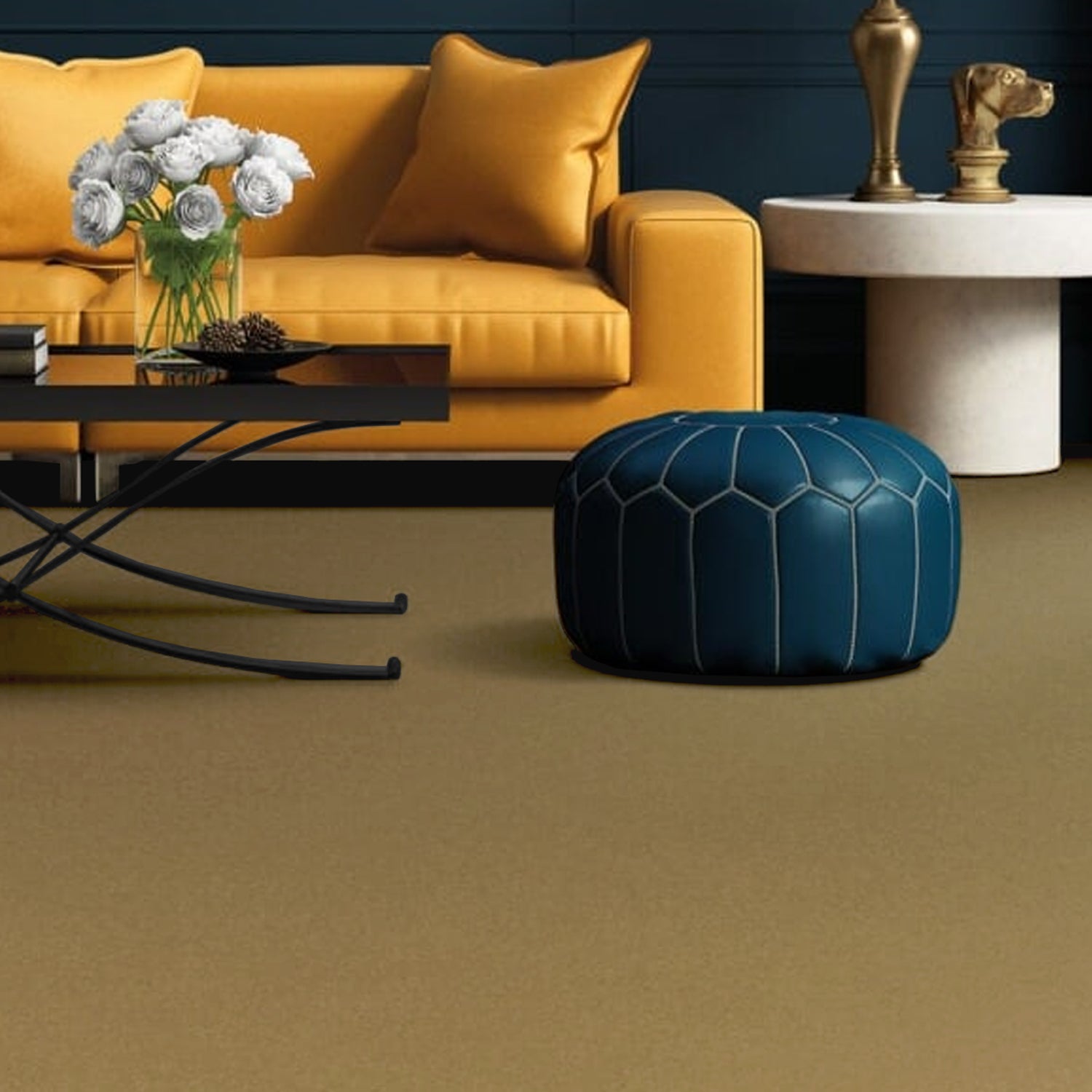 Penthouse Carpets 40oz Stateside 80% Wool Blend Twist Carpet