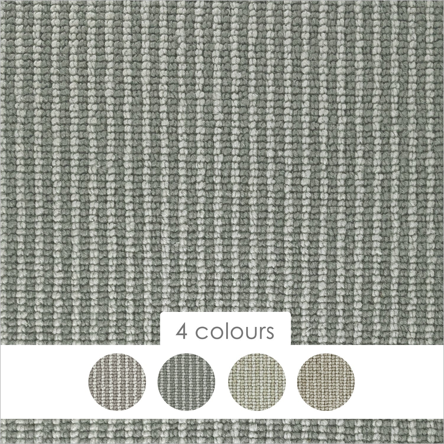 Cormar Pimlico Stripe Wool Blend Loop Carpet