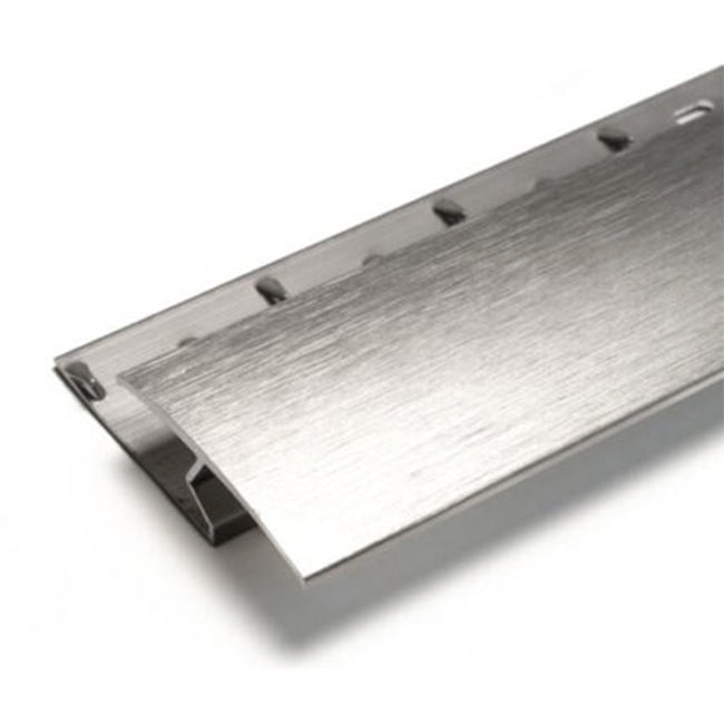 Gripperrods Premier Zig Zag Door Bar in Brushed Steel Nickel - Carpet to Laminate