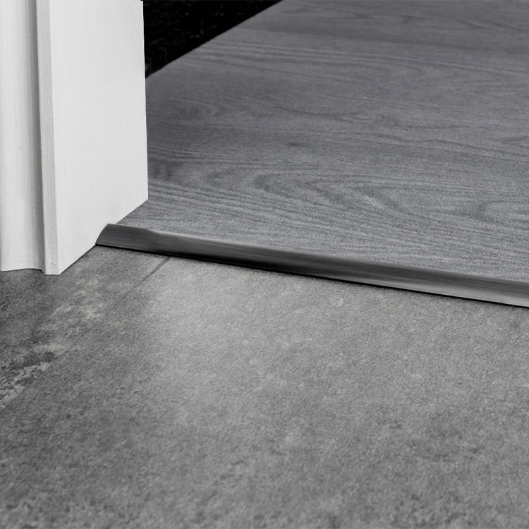 Stairrods UK Premier Single 4 Single Edge Door Bar in Pewter - Thin Carpet to Vinyl