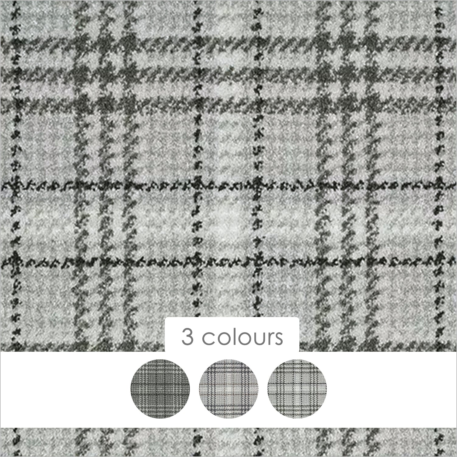 Abingdon Carpets Stainfree Wilton Check Chequers Tartan Pattern Carpet