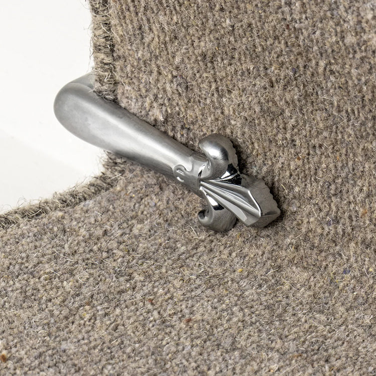 Stairrods UK Brushed Chrome Victorian Stair Clip (Pair)