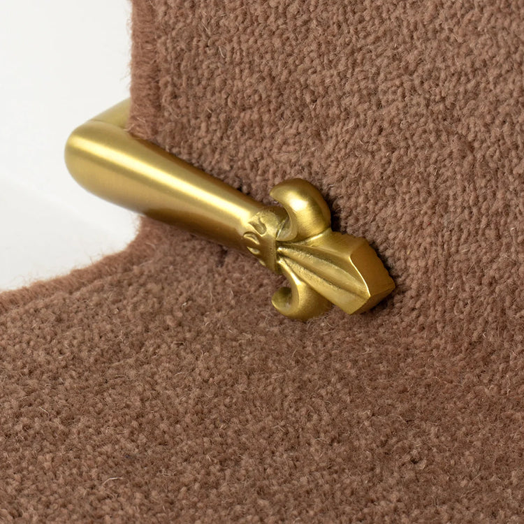 Stairrods UK Satin Brass Victorian Stair Clip (Pair)