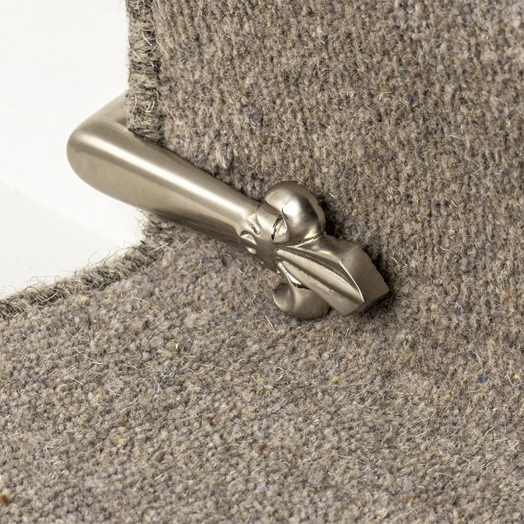 Stairrods UK Satin Nickel Victorian Stair Clip (Pair)