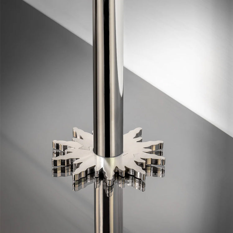 Stair Rods UK Solis Satin Nickel Large Decorative Radiator Pipe Cover